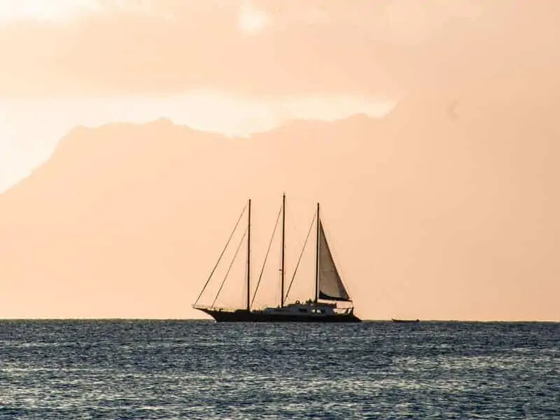 Sailing in Seychelles