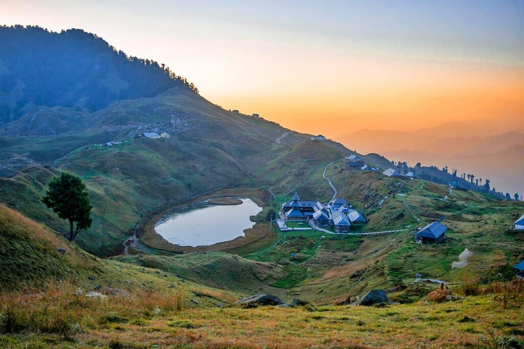 Prashar Lake at Sunset