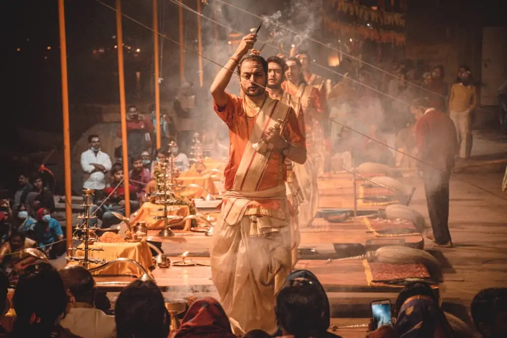 Ganga Aarti at Dasaswamedha Ghat