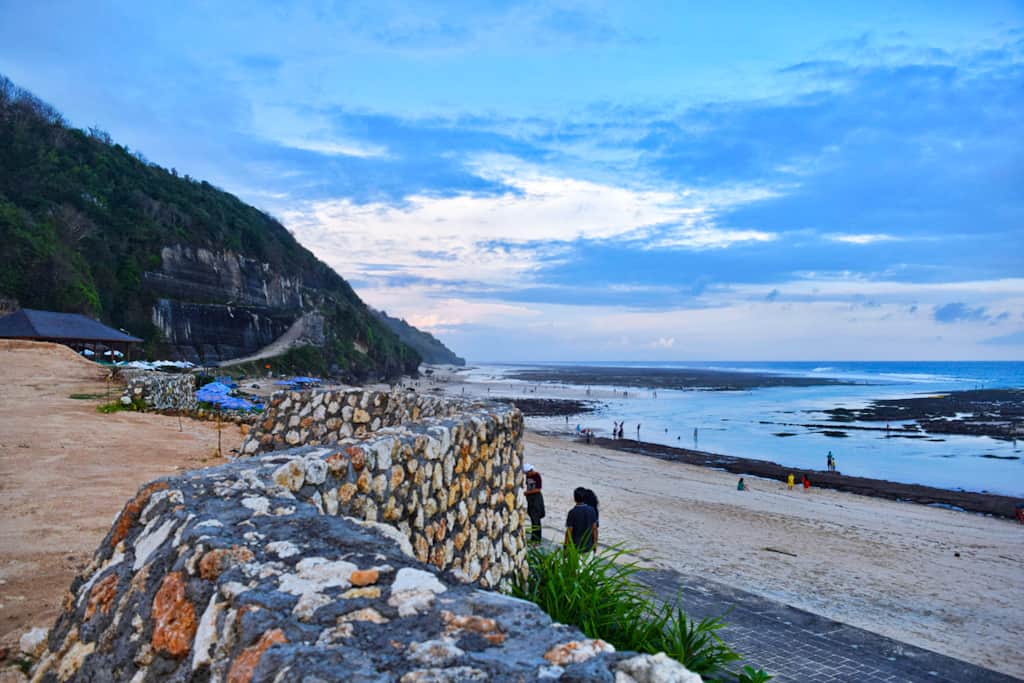 beach during the blue hour