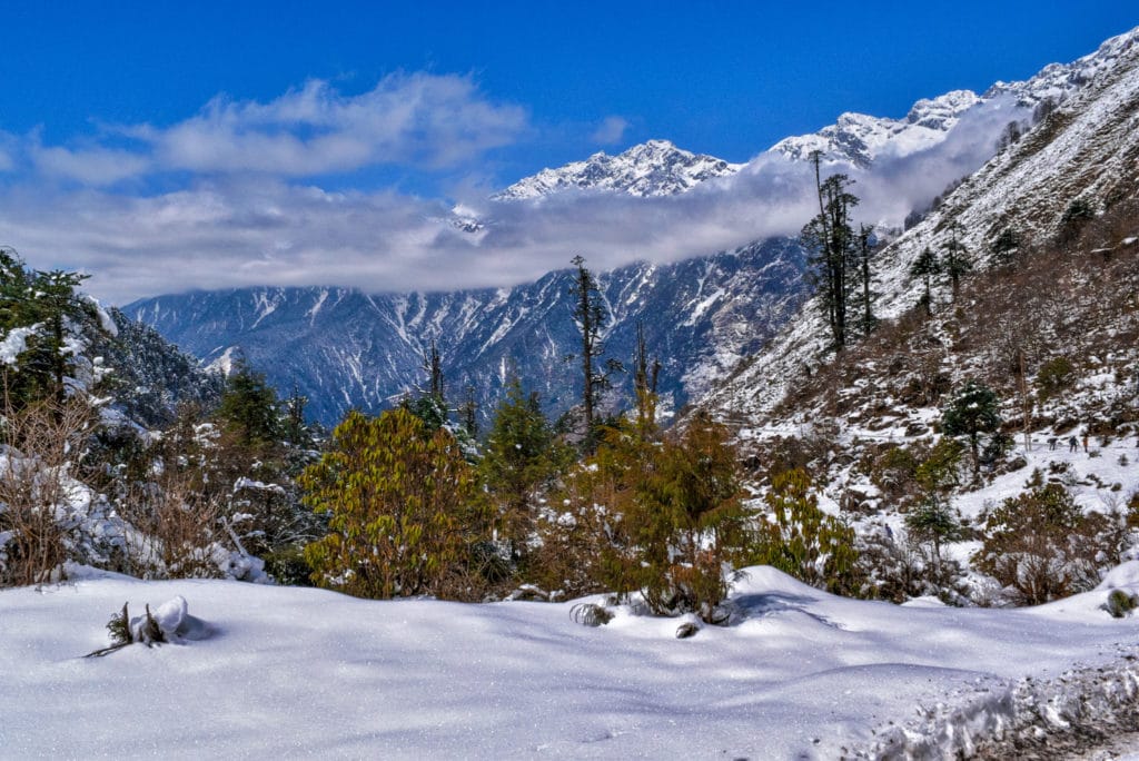 snow covered mountains best places to visit in sikkim