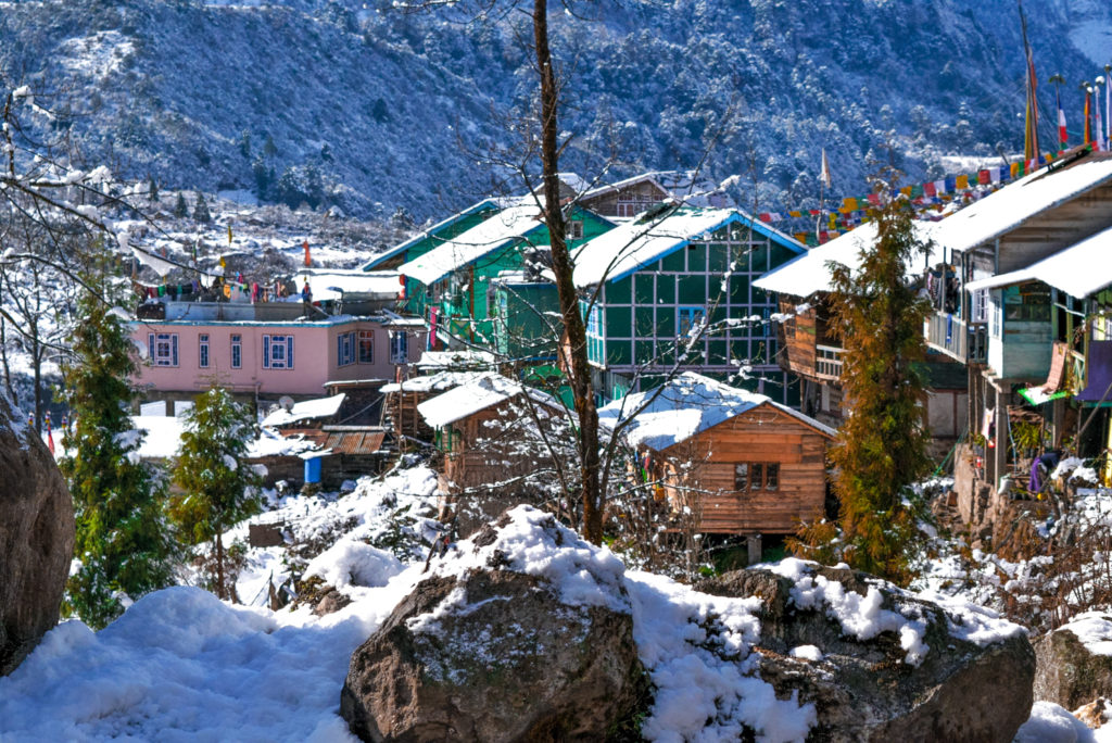 snow covered town best places to visit in sikkim