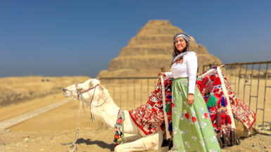 indian with camel in front of a pyramid is egypt safe to visit